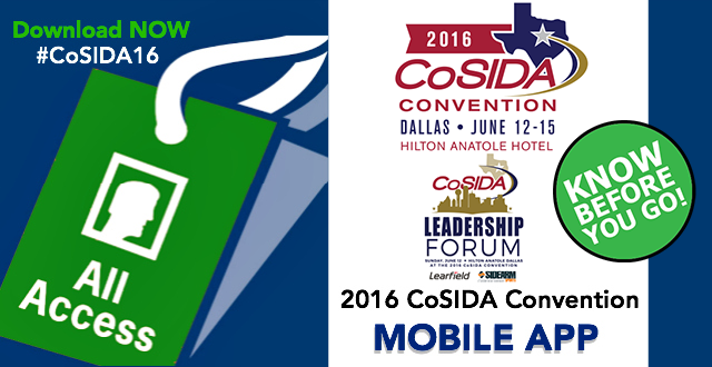 #CoSIDA16 Convention Countdown: KNOW BEFORE YOU GO - Download Our Mobile App